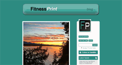 Desktop Screenshot of blog.fitnessprint.com